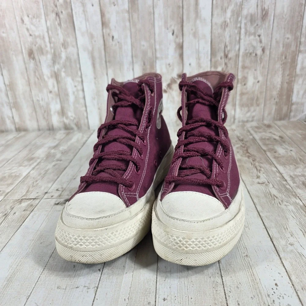 Converse Chuck Taylor All Star Platform High Top‎ Burgundy Womens Size 8.5